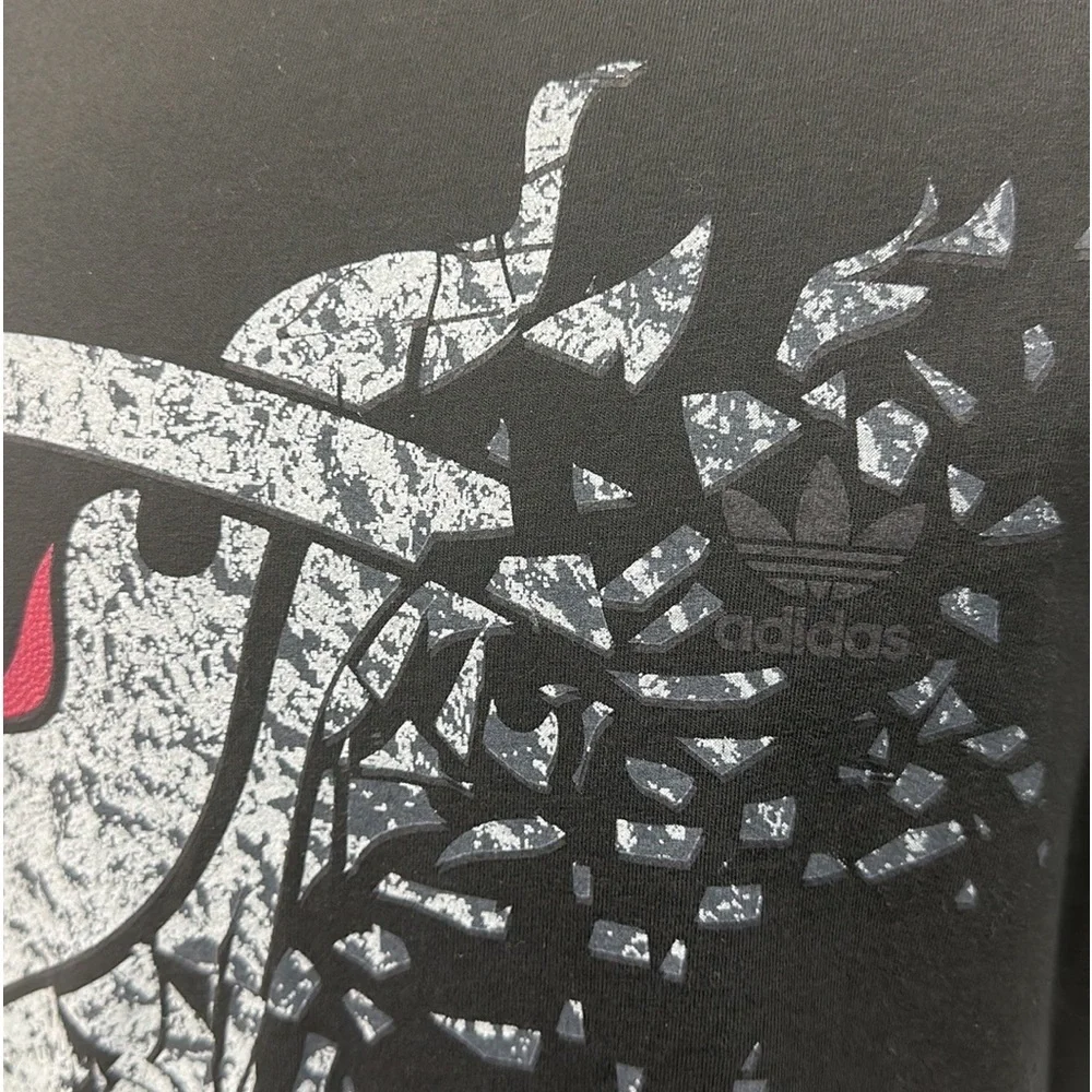 Adidas Miami Heat Basketball NBA Slam Dunk Graphic T-Shirt Size XL
